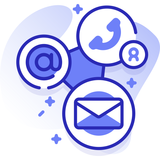 Abstract contact illustration